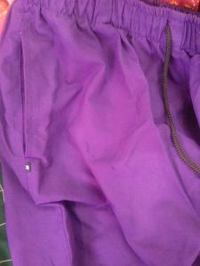 Purple Casual Pants