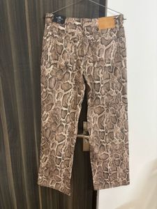 Snakeskin Print Pants