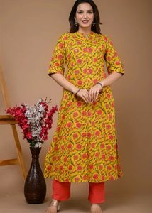 Floral Print Kurta with Pants