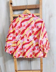 Multicolour printed cotton shirt size-46-48