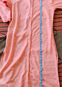 Women Peach Kurti