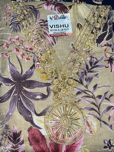 Two Suits Floral Rayon Unstitched Suit Fabric