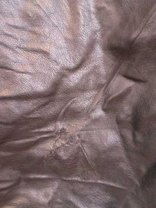 Black Faux Leather Overalls Dress