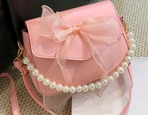 Pink Pearl Embellished Bag