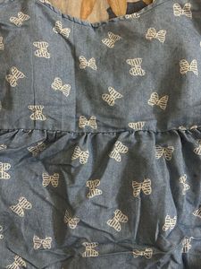 Cute Denim Style Top