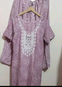 Light Purple🟣 Suit Salwar &amp; Dupatta For 40 Bust