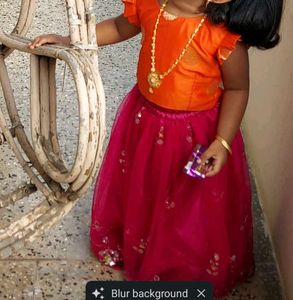 Ethnic Lehenga For Kids