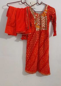 Neck Work Dress Set