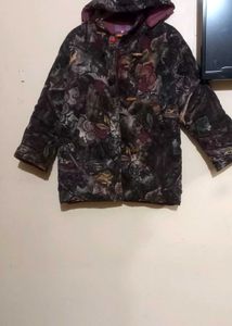 Floral Quilted Hooded Jacket