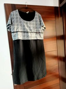 Elegant Black & White Dress