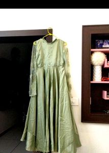 💚Pastel Green Networked Gown 💚