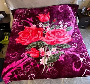 Floral Velvet Blanket