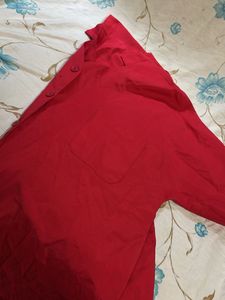 Red Button-Down Shirt