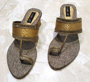 Cobbler Gold Sandals