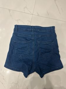 Denim High-Waisted Shorts