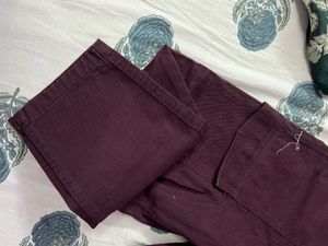 Burgundy Cargo Pants