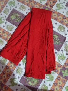Red Wide Leg Palazzo Pants