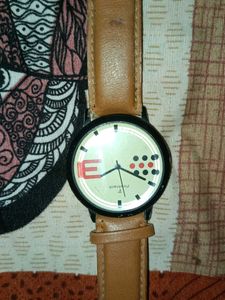Stylish Brown Leather Watch