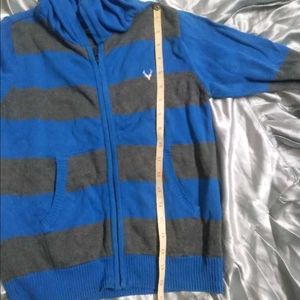 Allen solly Striped Blue Hoodie