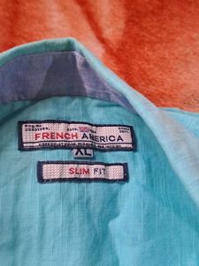 Turquoise Button-Down Shirt