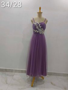 purple gown