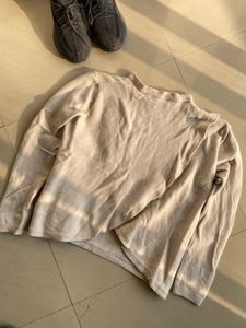 Beige Knit Pullover