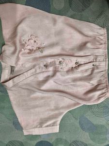 Smart Branded Pink Crop Top For 8-9 Years Girl