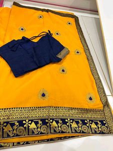 Designer Plus Size Saree With 4XL Blouse