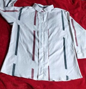 Vintage Striped Button-Down Shirt
