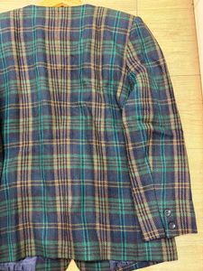 Women Vintage Plaid Blazer