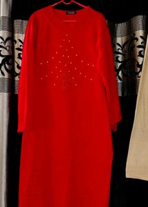 Women Woolen Kurta With Plazo