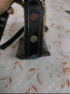 Chanel Black Leather Shoulder Bag