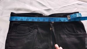 Black Torn Jeans For Woman