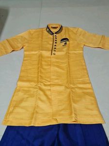 Boys&#39; Yellow Kurta Set