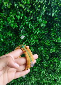 1 Gram Gold Bangles In Brand New Condition