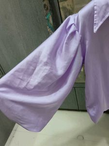 Lavender Crop shirt - Stylish &amp; Chic