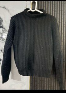 Sweater, knitted black for women