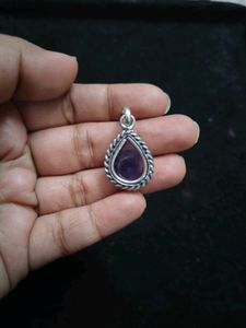 Amethyst Teardrop Pendant