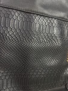 Lavie Black Snakeskin Tote Bag