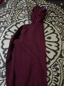 Burgundy Zip-Up Hoodie