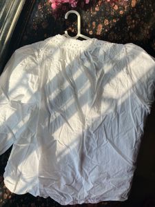 Peter pan collar zara top