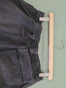 H&amp;M Parachute Denim Cargo Pants