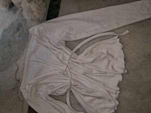 Ribbed Knot Up Full Sleeve Top Women