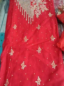 Red Embroidered Salwar Kameez