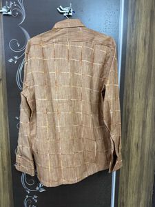 Men&#39;s Brown Checked Shirt