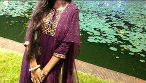 ELEGANT PURPLE KURTHA SET