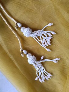 Yellow Saree with Embroidered 32 Inches Blouse