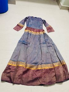 V Neck Modern Long Frock