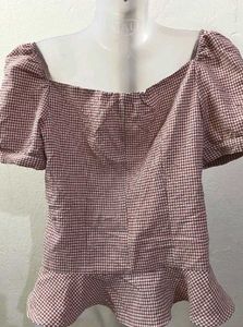 Gingham Cottage Core Top