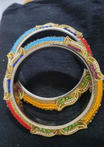 Bangles with Colorful Beads